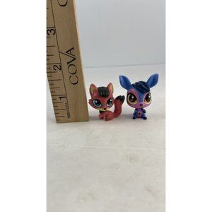 Littliest Pet Shop LPS Mini Fox 4145 and Mini Kyle Deerfield 4140